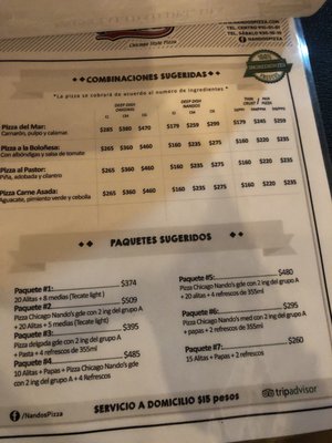 Menu photo 2 Nando's Mazatlán, SIN