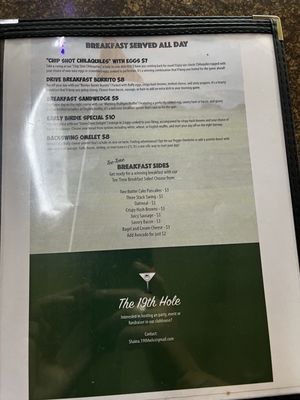 Menu photo 1 The 19th Hole Restaurant Sylmar, CA Menu photo 1 The 19th Hole Restaurant Sylmar, CA