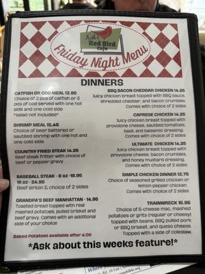 Menu photo 1 Trish's Red Bird Cafe Dayton, IN Menu photo 1 Trish's Red Bird Cafe Dayton, IN