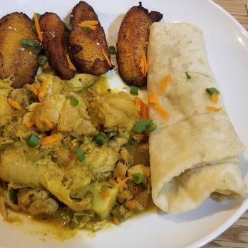 Pimenta - Curry chicken, Roti and fried plantain. - Caribbean Near Me - Fredericksburg, Virginia Pimenta - Curry chicken, Roti and fried plantain. - Caribbean Near Me - Fredericksburg, Virginia