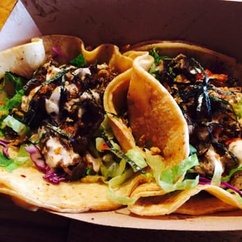 KoJa Kitchen - Teriyaki zen on the right and the beef taco on the left. Yummmmnm - Japanese Near Me - San Francisco, California