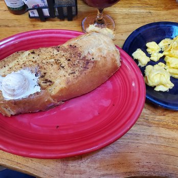Tower Cafe - Famous French Toast. Half (1 slice) & 2 Scambled Eggs Side. - Breakfast & Brunch Near Me - Sacramento, California