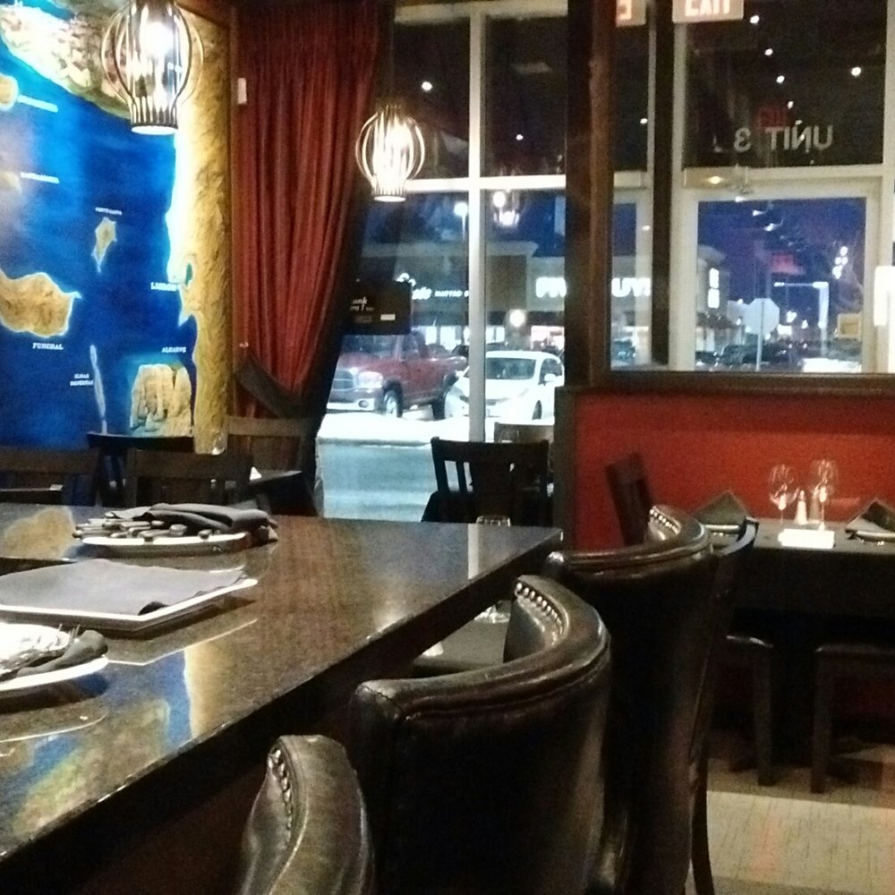 Inside the restaurant.