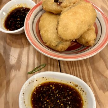 Sweet Chive - Pork Stuff Eggplant - Sushi Bars Near Me - Austin, Texas