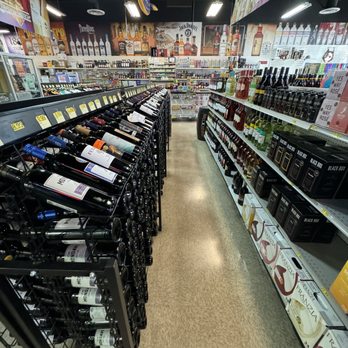Liquor Outlet - rows of wine bottles in a store - Beer, Wine & Spirits Near Me - Las Vegas, Nevada