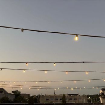 Old Capitol Inn Rooftop Bar - patio with string lights - Bars Near Me - Jackson, Mississippi