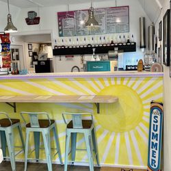 LoLo’s Snow Co & Eatery - Also small indoor seating area if you don't like to eat outside.