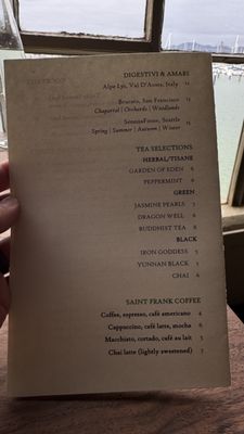 Menu photo 7 Greens Restaurant San Francisco, CA