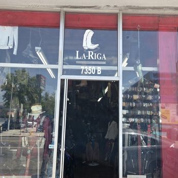La-Riga - Shop entrance and showcase. - Leather Goods Near Me - Los Angeles, California