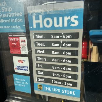 The UPS Store - Regular hours - Shipping Centers Near Me - San Diego, California The UPS Store - Regular hours - Shipping Centers Near Me - San Diego, California