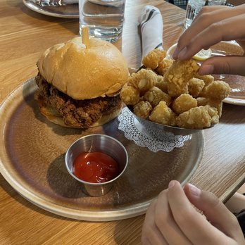 The Cut - Fried Chicken sandwich - Cocktail Bars Near Me - Rancho Cucamonga, California