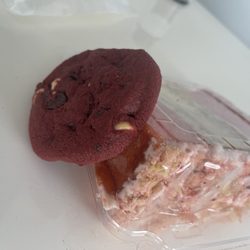 Sweet Temptations - South Chesterfield - Red Velvet Chocolate Chip cookie Strawberry Crunch Cake
