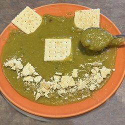 Akropolis Family Restaurant - Large Bowl of Homemade Pea Soup ( my creative team added the art )
