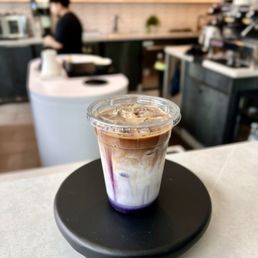 Iced Blueberry Latte