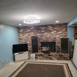 AAA Electric - Two recessed lights by the fireplace and two led ceiling fan lights like the one shown here