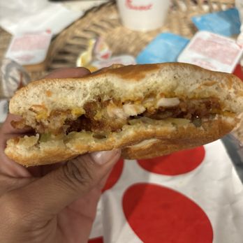 Chick-fil-A - My chick-fila sad sandwhich with no actual chicken breast sandwhich but two measley tenders. Very disappointing. - Fast Food Near Me - Menifee, California Chick-fil-A - My chick-fila sad sandwhich with no actual chicken breast sandwhich but two measley tenders. Very disappointing. - Fast Food Near Me - Menifee, California