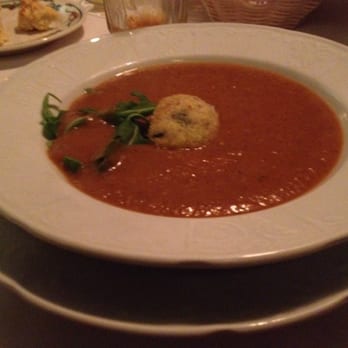 Elizabeth On 37th - Eggplant purée soup. - New American Near Me - Savannah, Georgia Elizabeth On 37th - Eggplant purée soup. - New American Near Me - Savannah, Georgia