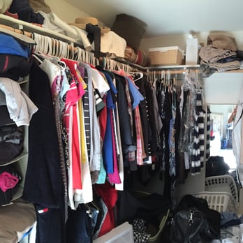 Top Shelf Home Organizing - Master walk-in closet before. - Home Organization Near Me Top Shelf Home Organizing - Master walk-in closet before. - Home Organization Near Me