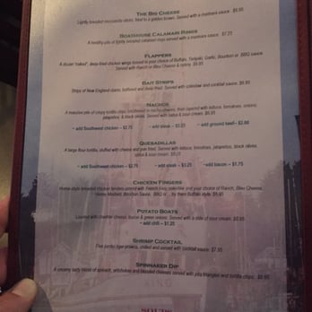 Boathouse Grill - Menu pg 1 - American Near Me - Indianapolis, Indiana