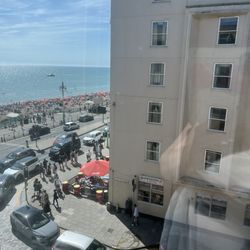 JB's American Diner - Photo of restaurant from our hotel on 8-11-2024
