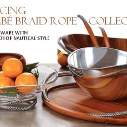 Nautical Luxuries - Introducing: The new Braid Rope Collection by Nambe. Beauty and function combine onboard and at home.