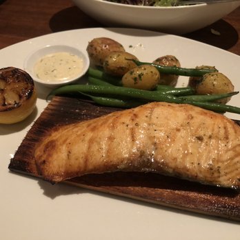 Seasons 52 - Cedar plank salmon - AMAZING - New American Near Me - Costa Mesa, California Seasons 52 - Cedar plank salmon - AMAZING - New American Near Me - Costa Mesa, California
