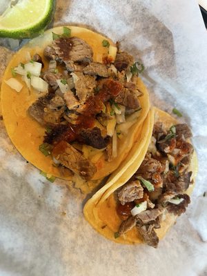 Frijoles & Frescas Grilled Tacos by null