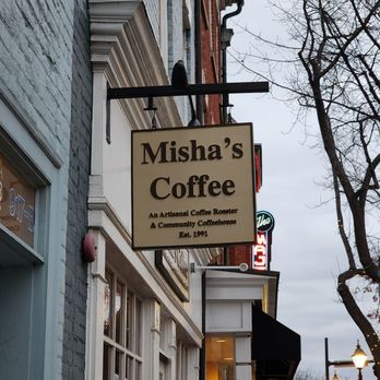 Misha's Coffee - a sign for a coffee shop - Coffee & Tea Near Me - Alexandria, Virginia Misha's Coffee - a sign for a coffee shop - Coffee & Tea Near Me - Alexandria, Virginia