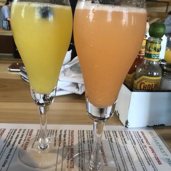 AVGO - Orange & strawberry mimosa's - Breakfast & Brunch Near Me - Saint John, Indiana