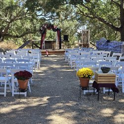 SLO Party Rentals - Here are the chairs we got, post-ceremony we used them with some long tables for our meal.  These were quite comfortable.