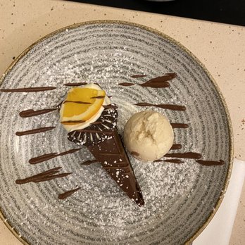 Park House Hotel - Peanut butter chocolate cake with ice cream - Hotels Near Me - Galway, G
