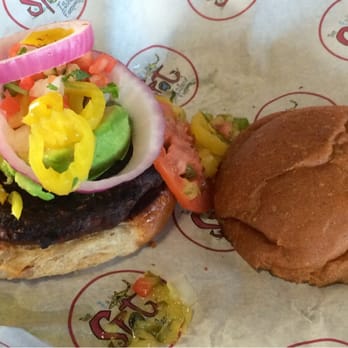 The Spot - Veggie burger. - Burgers Near Me - Galveston, Texas The Spot - Veggie burger. - Burgers Near Me - Galveston, Texas