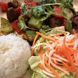Shaken beef rice plate!!