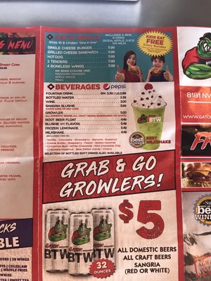 Menu photo 5 HURRICANE BTW Gainesville, FL Menu photo 5 HURRICANE BTW Gainesville, FL