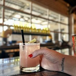 State 48 Brewery - At the Bar Area enjoying a Raspberry Margarita