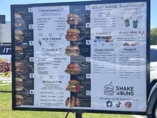 Menu photo 1 Shake 'N Buns Bakersfield, CA