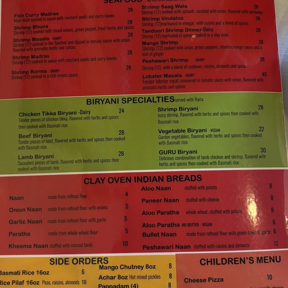 Guru Indian Restaurant - Menu - Indian Near Me - Clermont, Florida Guru Indian Restaurant - Menu - Indian Near Me - Clermont, Florida
