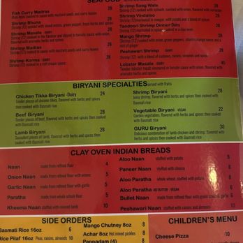 Guru Indian Restaurant - Menu - Indian Near Me - Clermont, Florida