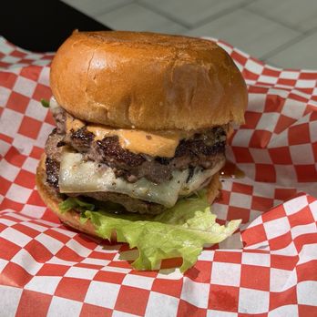 Cali Stack Burgers & Grill - #8. SPICY STACK BURGER(PEPPER JACK CHEESE,JALAPENO, SPICY CALI SAUCE ,LETTUCE,TOMATO,ONION - Cheesesteaks Near Me - Lakeside, California Cali Stack Burgers & Grill - #8. SPICY STACK BURGER(PEPPER JACK CHEESE,JALAPENO, SPICY CALI SAUCE ,LETTUCE,TOMATO,ONION - Cheesesteaks Near Me - Lakeside, California