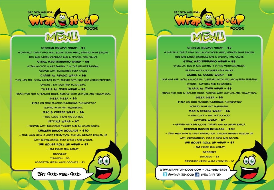 WRAP IT UP FOOD TRUCK Updated September 2024 Miami, Florida