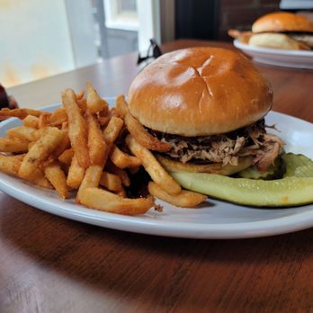 The Social View - Pulled pork sandwich - Burgers Near Me - Indianapolis, Indiana The Social View - Pulled pork sandwich - Burgers Near Me - Indianapolis, Indiana