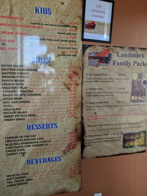 Menu photo 1 Landmark Grill Lewisville, TX