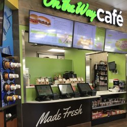 Mobil-On The Run - On the Way Cafe is a Subway-like sandwich counter.