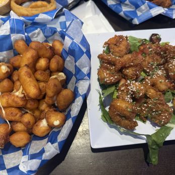 The Pickled Goat Bar & Grill - cheese curds and bang bang shrimp - Cocktail Bars Near Me - New Baltimore, Michigan The Pickled Goat Bar & Grill - cheese curds and bang bang shrimp - Cocktail Bars Near Me - New Baltimore, Michigan