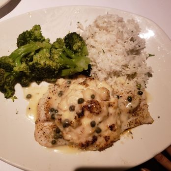 Bonefish Grill - Cod imperial with jasmine rice and broccoli, which was the seasonal vegetable - Seafood Near Me - Charlotte, North Carolina Bonefish Grill - Cod imperial with jasmine rice and broccoli, which was the seasonal vegetable - Seafood Near Me - Charlotte, North Carolina