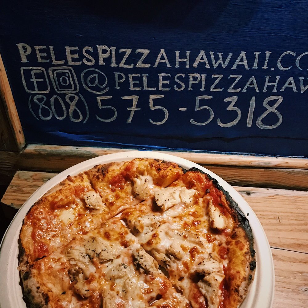 Pele's Pizza Hawaii - The Oahu with chicken - Pizza Near Me - Haiku, Hawaii Pele's Pizza Hawaii - The Oahu with chicken - Pizza Near Me - Haiku, Hawaii