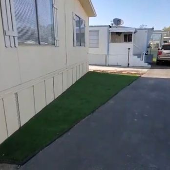 Elite Pros - Artificial turf installed near mobile home - Landscaping Near Me - Princeton, Texas Elite Pros - Artificial turf installed near mobile home - Landscaping Near Me - Princeton, Texas