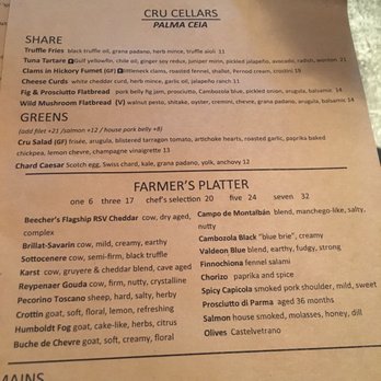 Cru Cellars - Menu - Wine Bars Near Me - Tampa, Florida