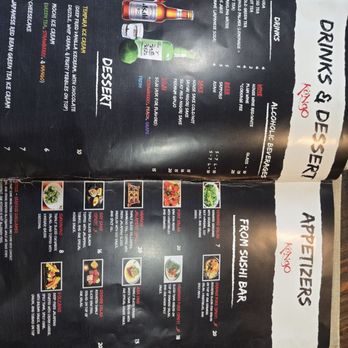 Kengo Sushi - Menu options - Japanese Near Me - Tracy, California
