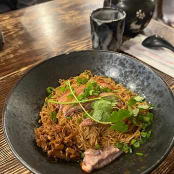 Noodle Station - 12. Roast Duck Dried Egg Noodles in XO Sauce - Asian Fusion Near Me - Daly City, California Noodle Station - 12. Roast Duck Dried Egg Noodles in XO Sauce - Asian Fusion Near Me - Daly City, California